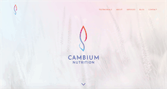 Desktop Screenshot of cambiumnutrition.com