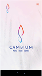 Mobile Screenshot of cambiumnutrition.com